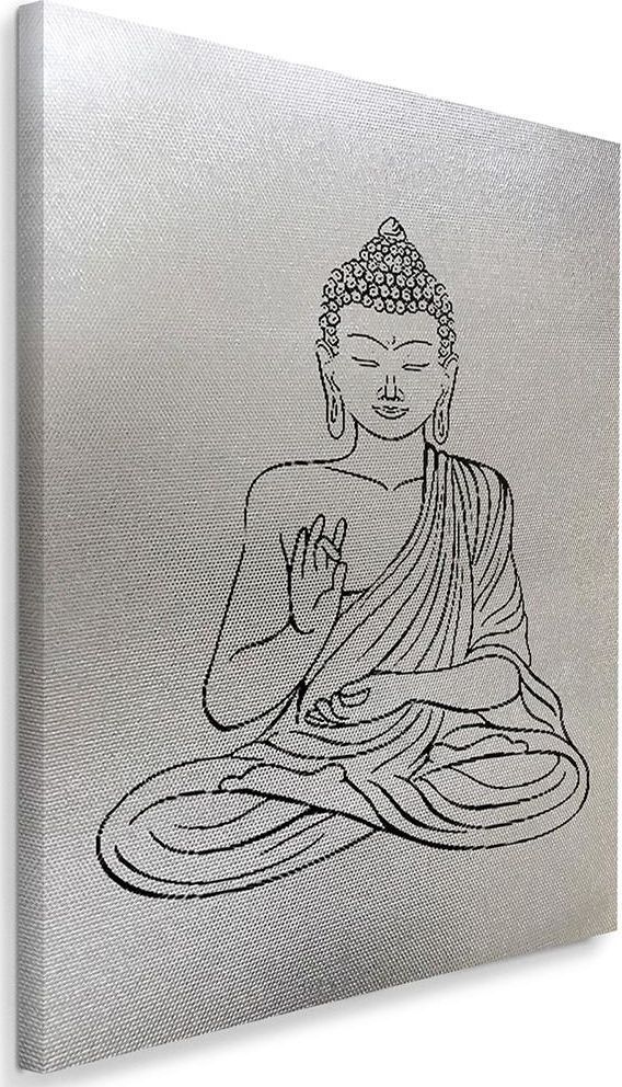 Feeby Obraz na płótnie - Canvas, Narysowany Budda 1 70x100
