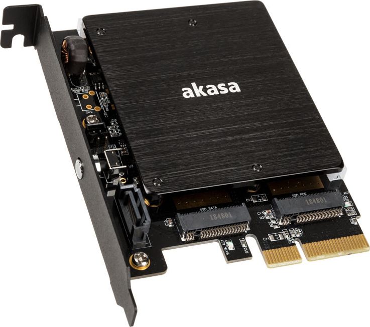 Akasa Adapter na 2 dyski M.2 - PCI-E (AK-PCCM2P-03)