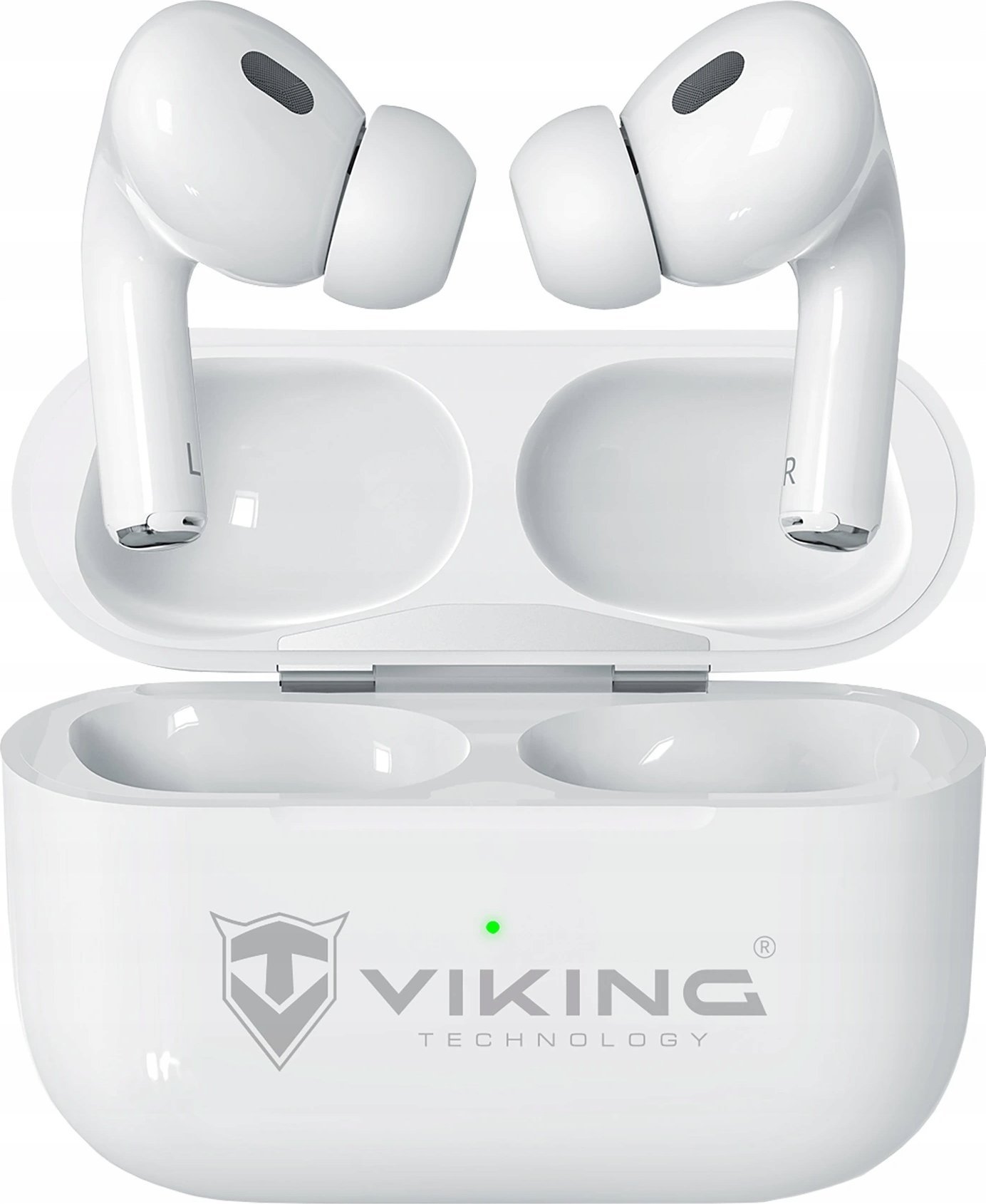 Słuchawki Viking Viking bluetooth sluchátka s mikrofonem VPRORT, bílá