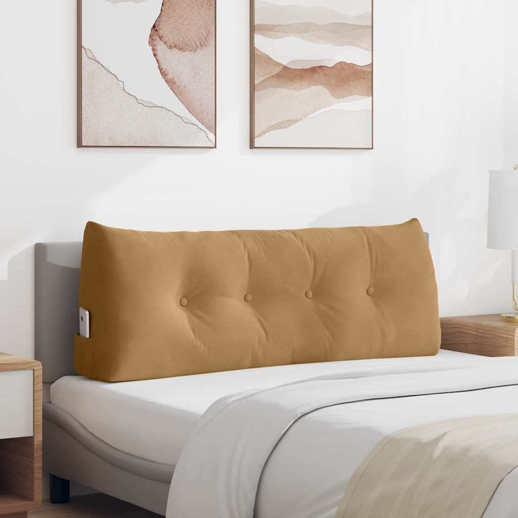 Malys Group Poduszka na plecy Brązowy 120 x 24 x 50 cm Aksamit