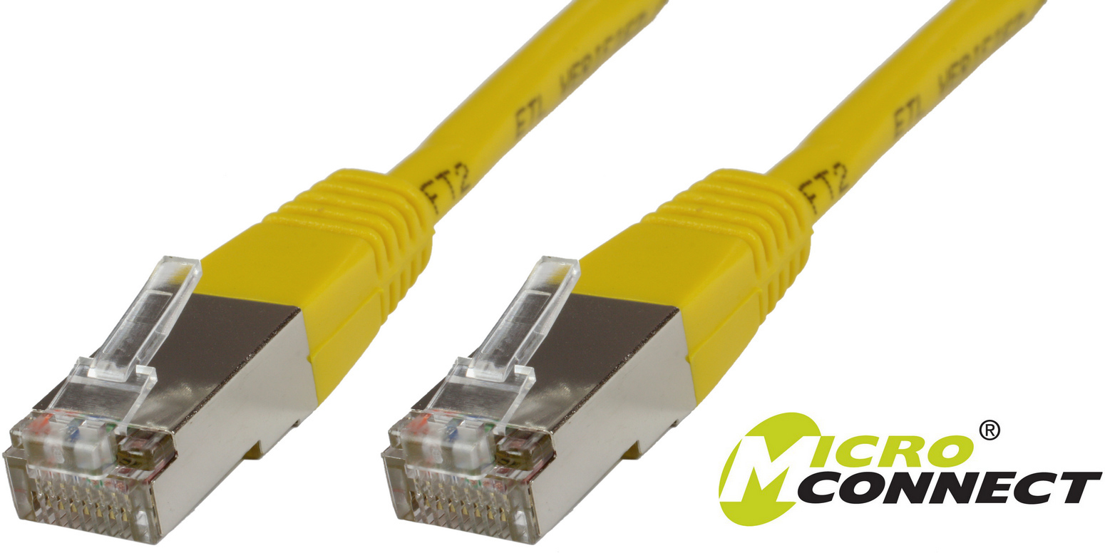 MicroConnect Patchcord S/FTP, CAT6, LSZH, 5m, żółty (SSTP605Y)