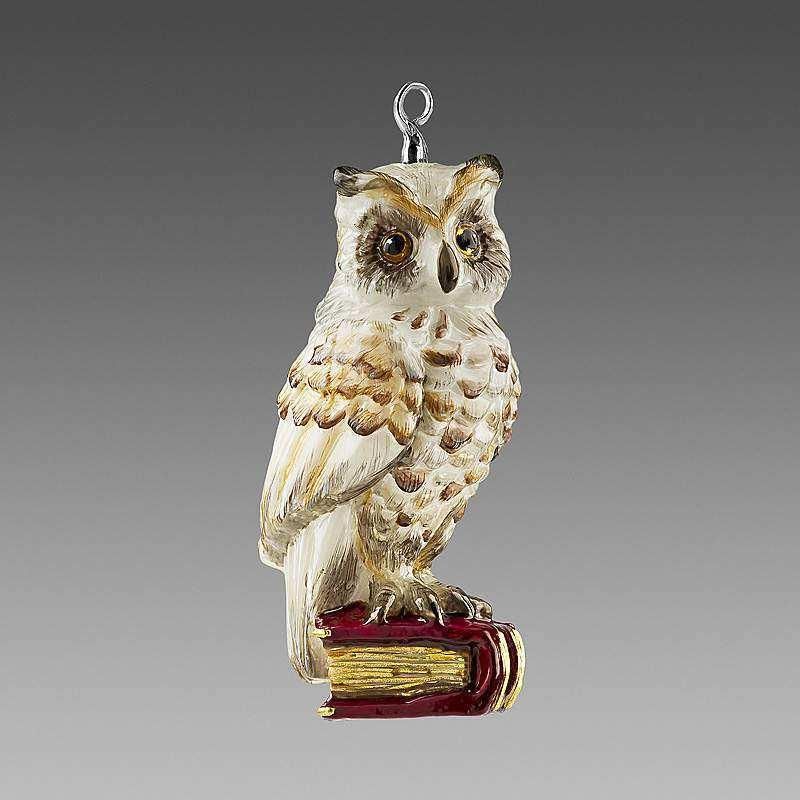 Miloo Home Bombka szklana Sowa na książce 13cm