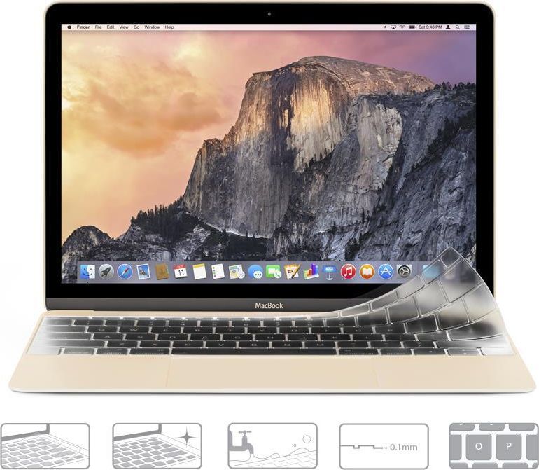 Moshi Moshi ClearGuard 12 - Nakładka na klawiaturę MacBook 12 / MacBook Pro 13 bez Touch Bar (EU layout)