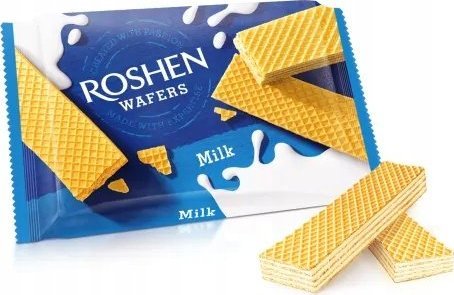 Roshen Roshen Wafers Wafle z nadzieniem mlecznym 72 g
