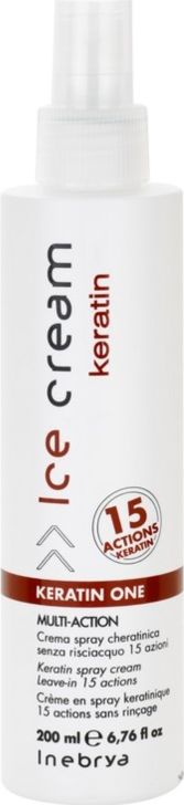 Inebrya Ice Cream Keratin One Multi-Action wielozadaniowa odżywka z keratyną w sprayu 200ml