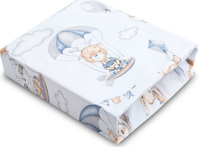 Sensillo PRZEŚCIERADŁO DRUKOWANE LOT W CHMURACH 60X120CM