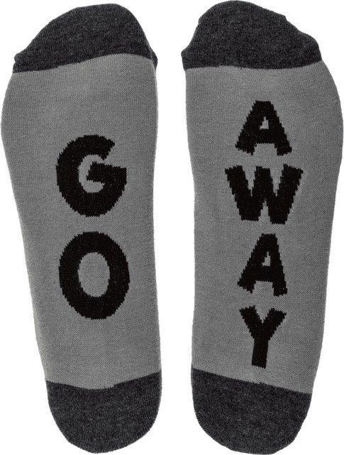 Out of the blue Długie Skarpetki ze Śmiesznym Napisem - GO AWAY