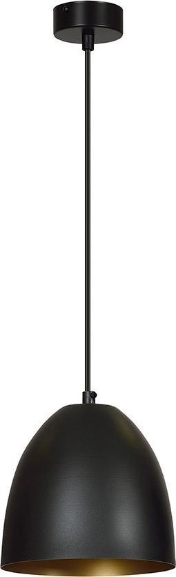 Lampa wisząca Selsey SELSEY Lampa wisząca Alatri czarna ze złotym wnętrzem