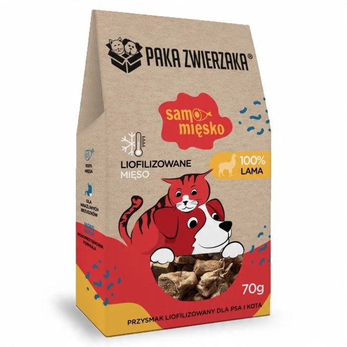 Paka Zwierzaka Samo Mięsko lama przysmak 70g