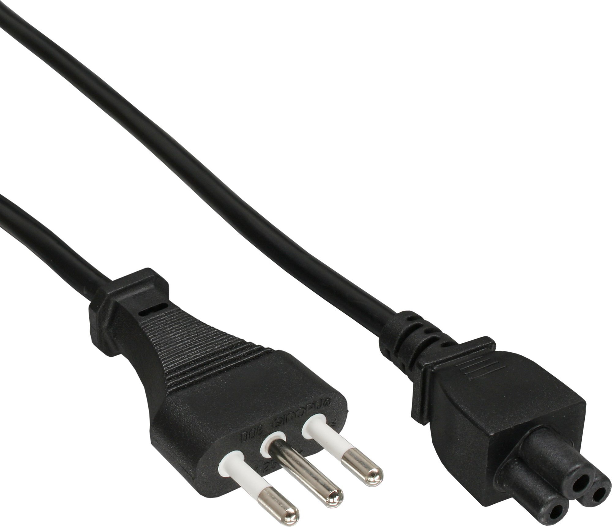 Kabel zasilający InLine InLine® Notebook power cable, Italy plug to NB plug, 2.0m