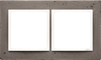 Kontakt-Simon Ramka podwójna 54 Nature beton La Stryko (DRN2/95)