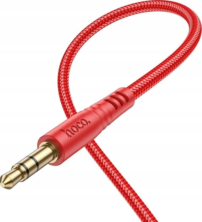 Kabel Hoco HOCO kabel AUX Jack 3,5 mm (męski) do Jack 3,5 mm (męski) UPA24 1 m czerwony