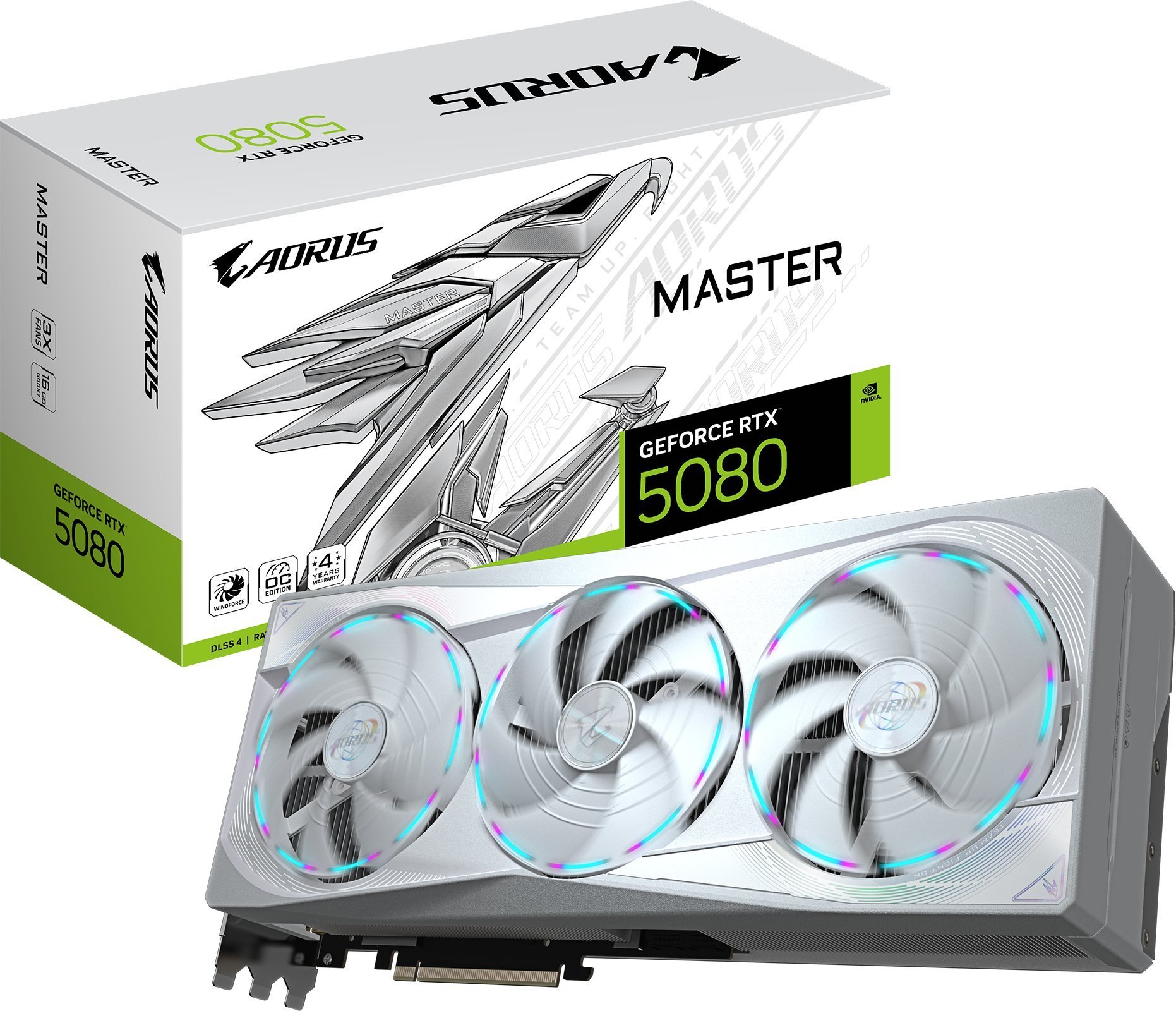 Karta graficzna Gigabyte AORUS GeForce RTX 5080 Master ICE 16GB GDDR7 (GV-N5080AORUSM ICE-16GD)