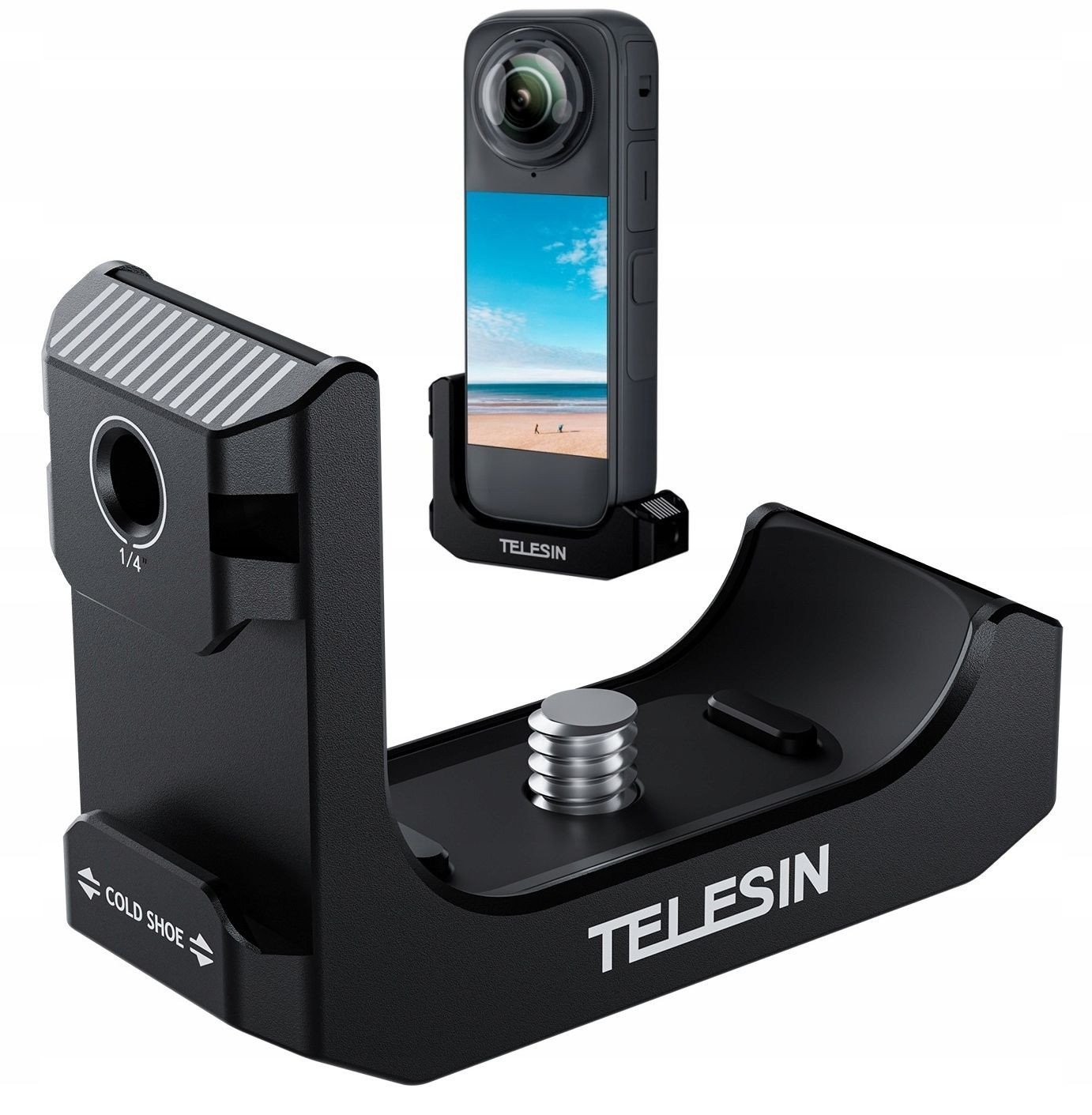 Adapter Uchwyt Mocowanie na Gwint 1/4'' do Insta360 X4 / X 4 + Stopka ISO / S6-FMS-11-TIS