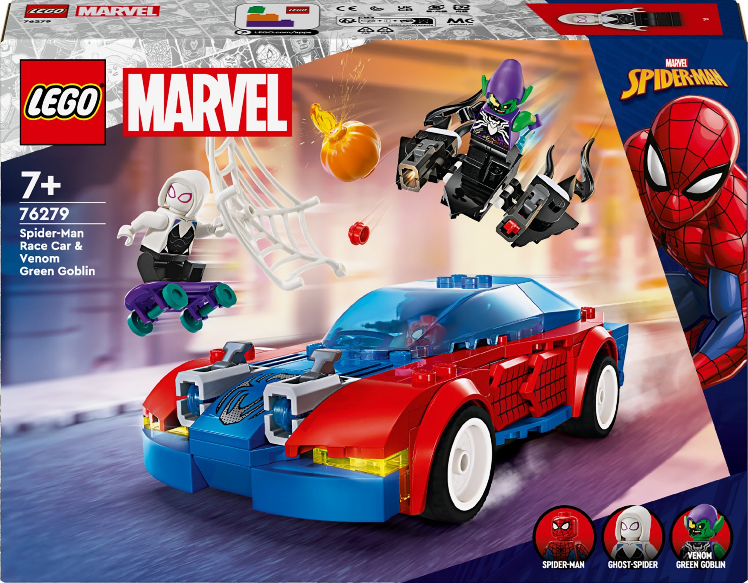 LEGO Marvel Wyścigówka Spider-Mana i Zielony Goblin (76279)