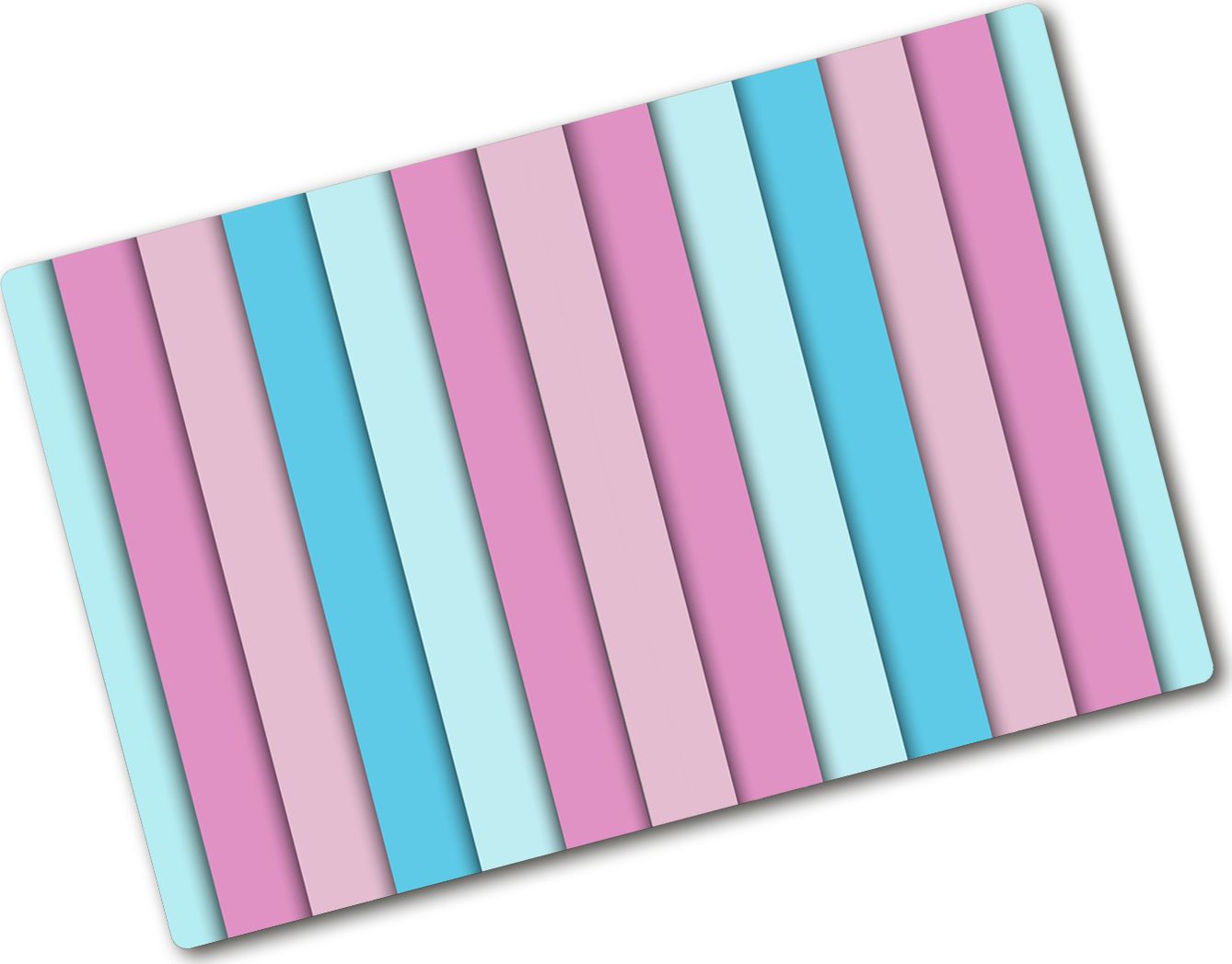 Deska do krojenia Tulup szklana Kolorowe paski 28 80x52cm