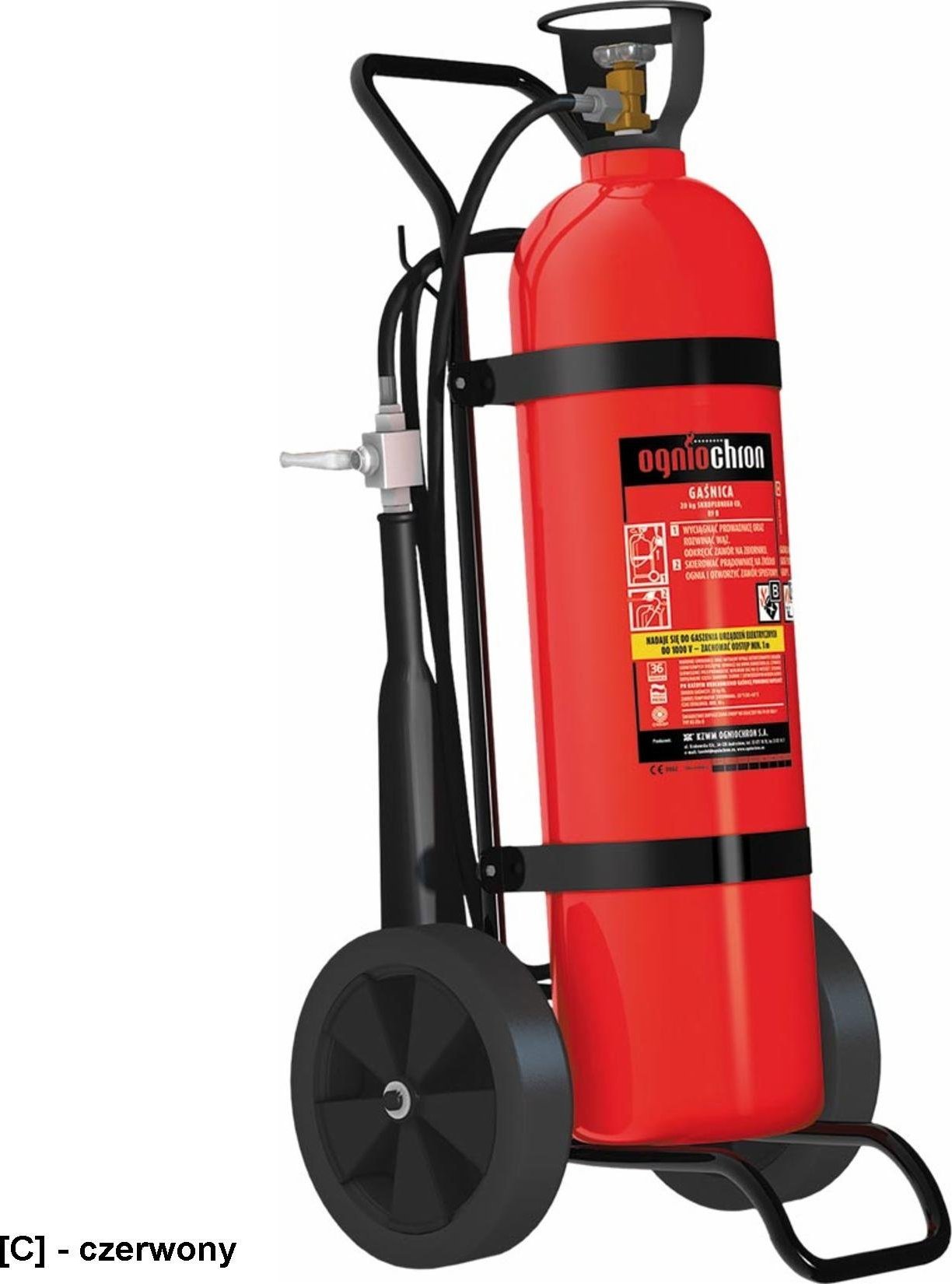Ogniochron OGAS-20B-E - Gaśnica przewoźna śniegowa