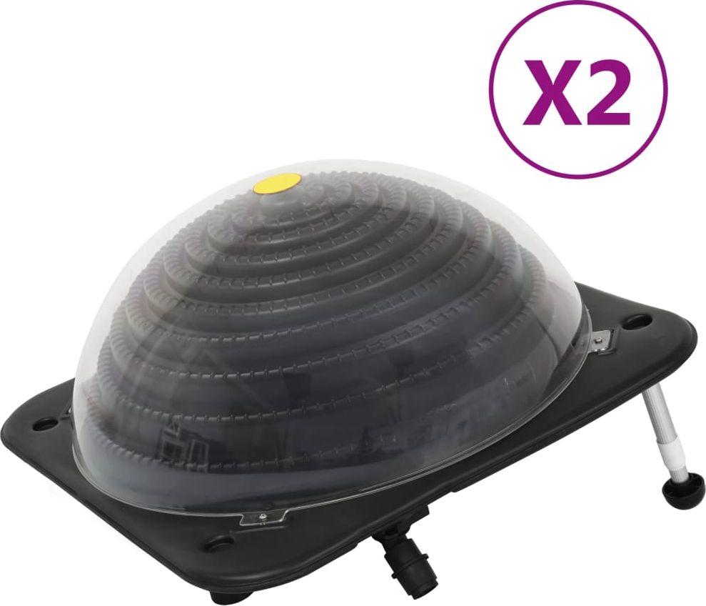 vidaXL Solarne podgrzewacze do basenu, 2 szt., 75x75x36 cm, HDPE