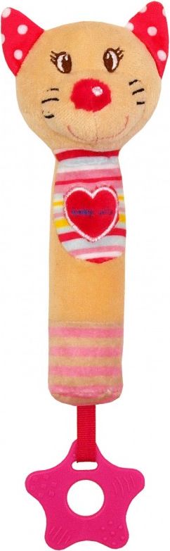 Baby Mix Grzechotka z piszczkiem kotek