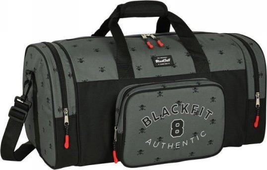 Blackfit8 torba sportowa BlackFit8 Skull Czarny Szary (55 x 26 x 27 cm)