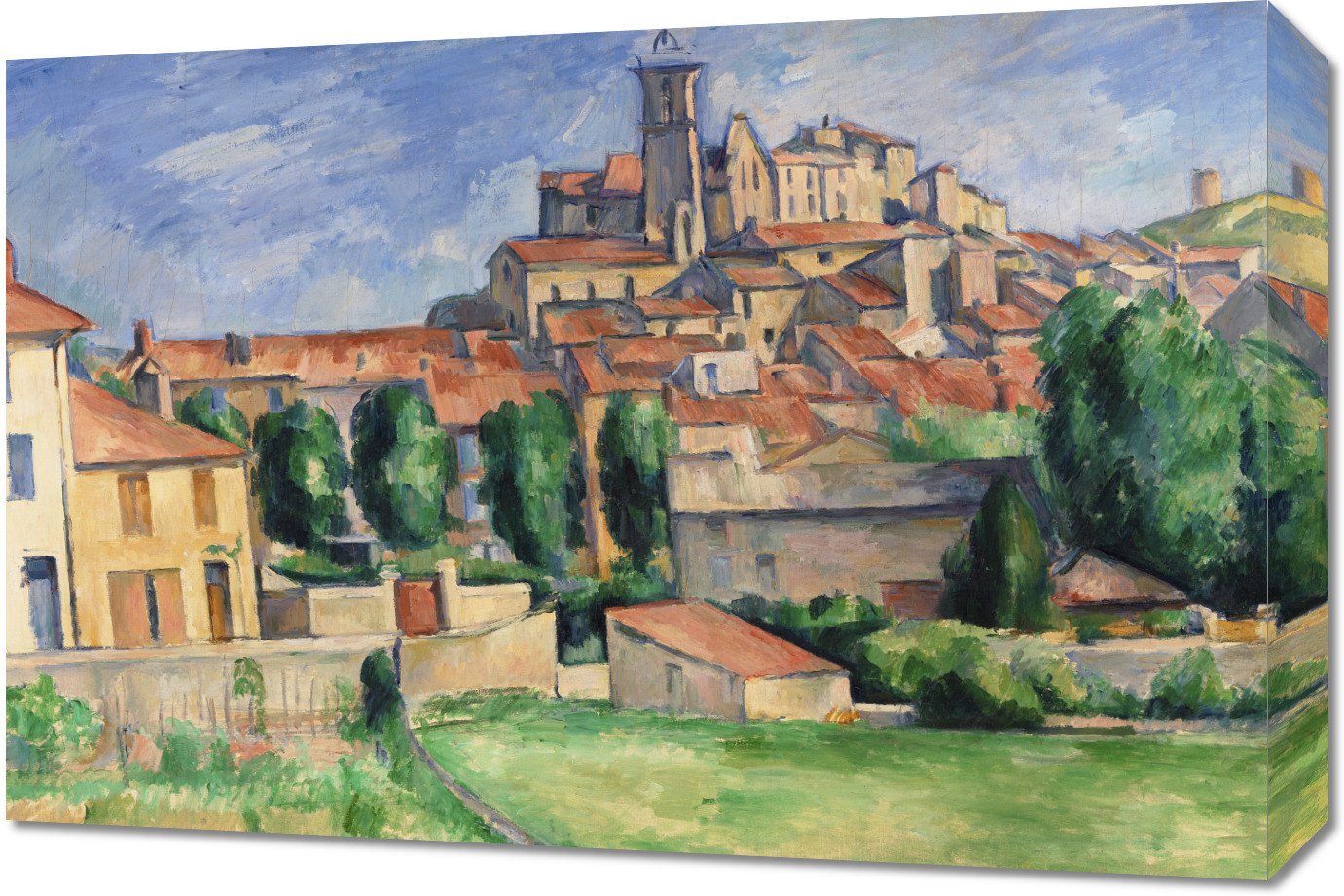 Obraz 60x40cm Gardanne, Paul Cezanne Vintage do Salonu