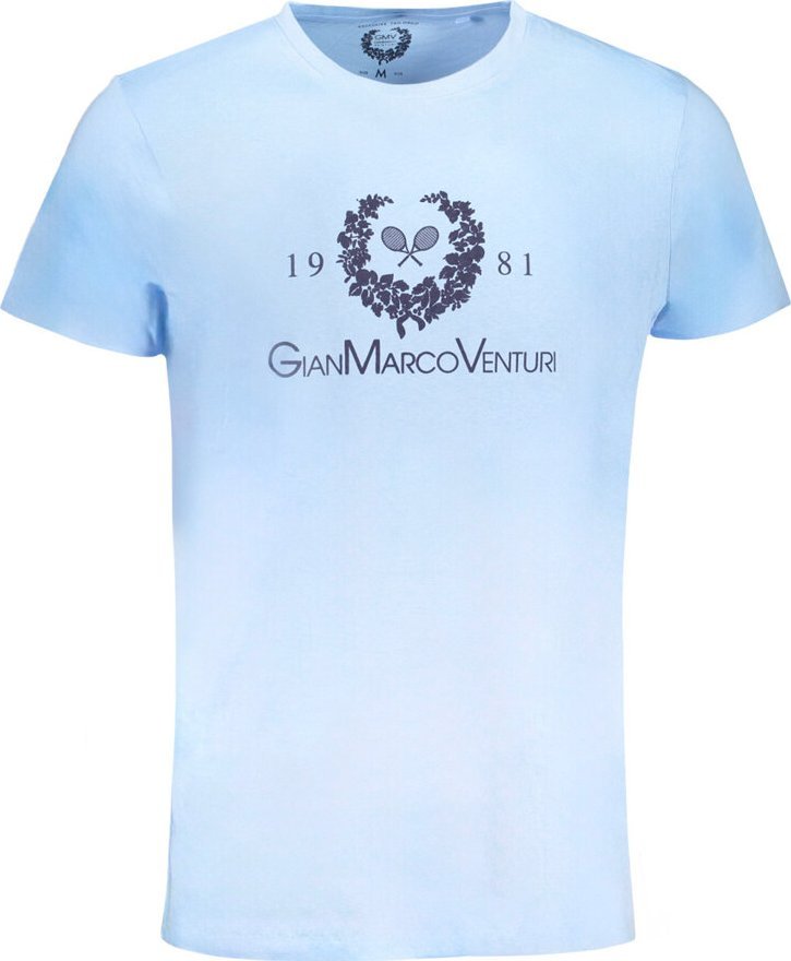Gian Marco Venturi T-SHIRT MĘSKI Z KRÓTKIM RĘKAWEM GIAN MARCO VENTURI NIEBIESKI M