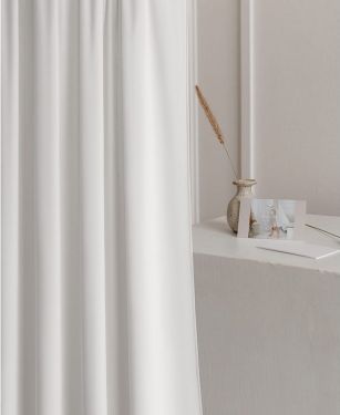 Room99 ZASŁONA WELUROWA CHARMY - BIAŁA 140x250 TAŚMA