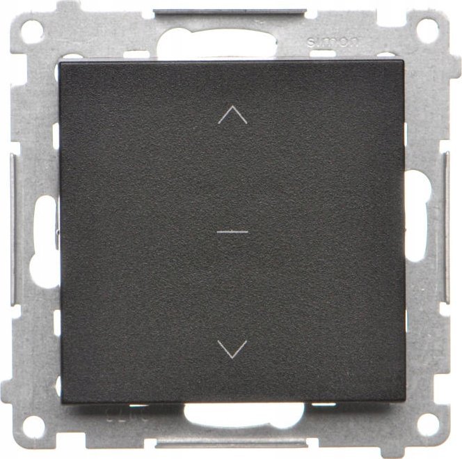 Kontakt-Simon Przycisk roletowy Kontakt-Simon 55 TZP1K.01/149 moduł 10 A, 250V~, szybkozłącza czarny mat