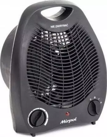 Termowentylator Mirpol Grzejnik elektryczny termowentylator czarny 2000 W