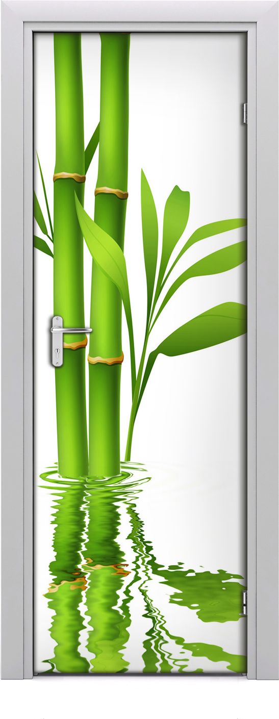 Tulup Fototapeta samoprzylepna na drzwi 75 x 205 cm bambus