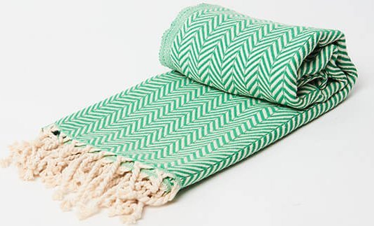 Yeye Ręcznik hammam DAMLA 100% bawełna YEYE Zielony