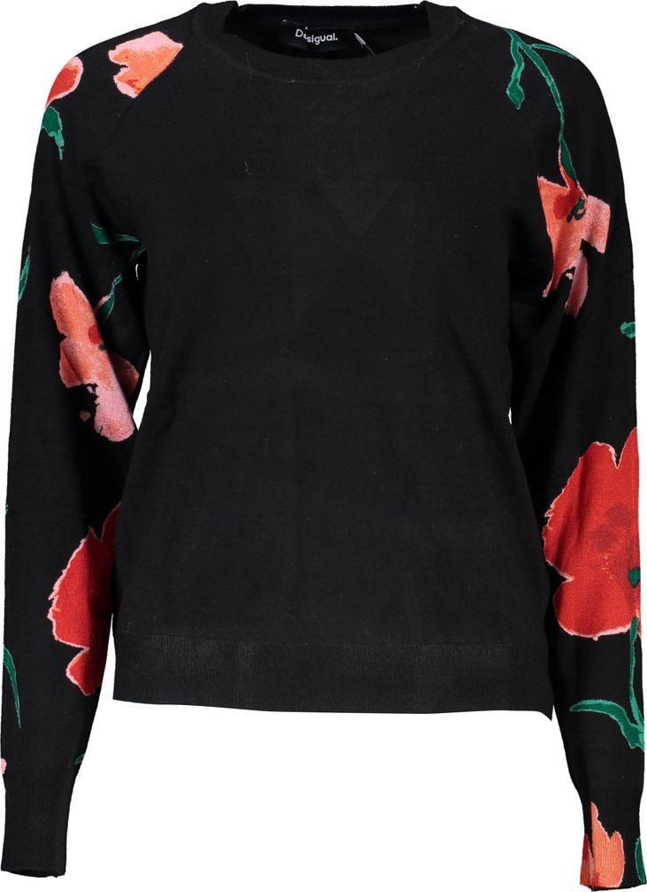 Desigual CZARNY SWETER DESIGUAL DAMSKI M