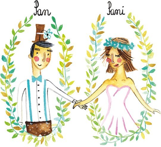 HENRY Karnet B6 Ślub Para w owalach