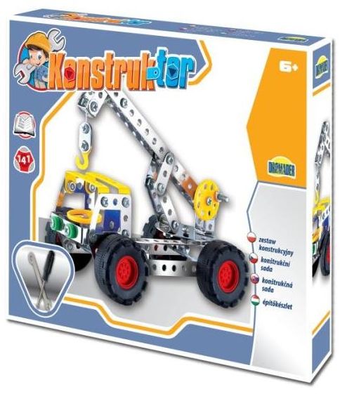 Dromader Konstruktorek Klocki metal Dźwig (02412)
