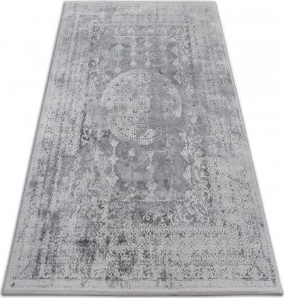 Dywany Łuszczów Dywan AKRYL VALENCIA 2328 ORNAMENT ciemnoszary / kość słoniowa, 80x150 cm