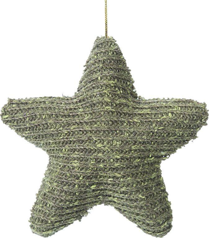 Eurofirany OZDOBA ŚWIĄTECZNA IRIN 10X3X10 CM ZIELONY