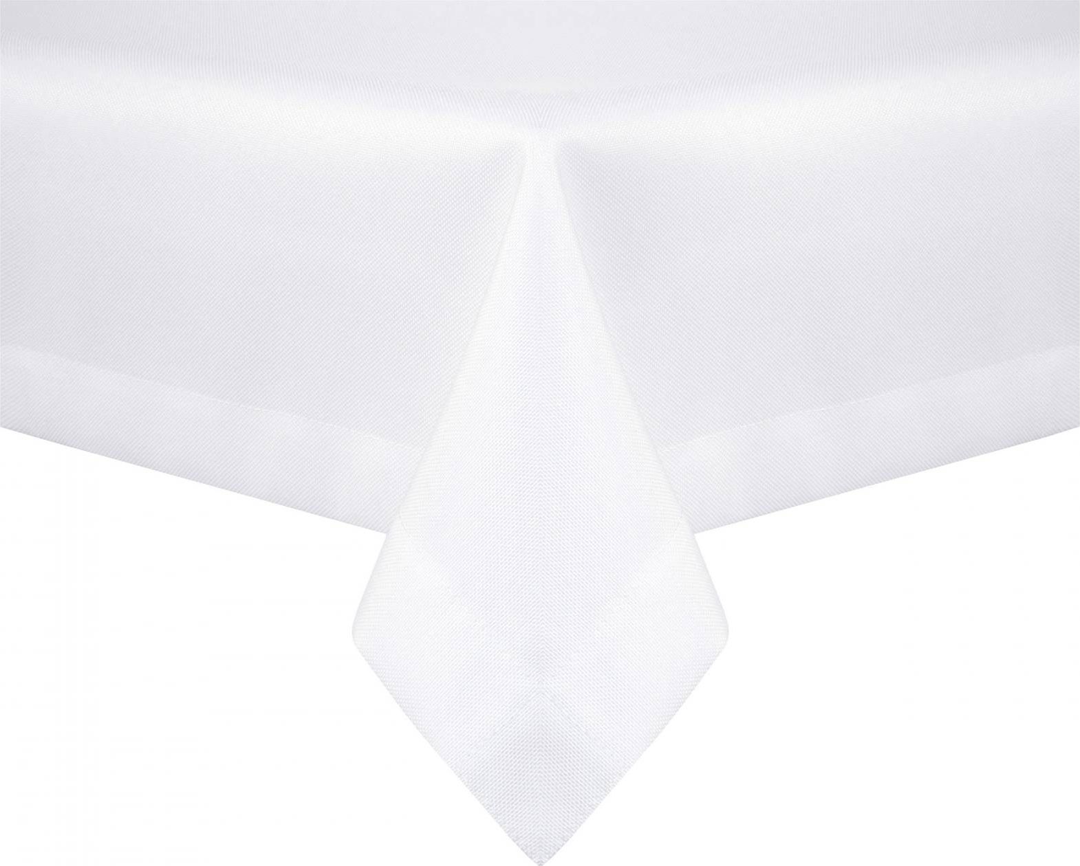 Łóżkoholicy Obrus Plamoodporny Klasyczny Elegant Biały 130x180