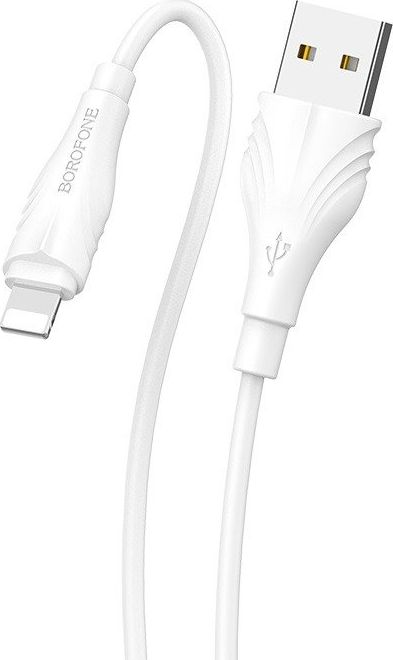 Kabel USB Borofone USB-A - Lightning 2 m Biały (43756-uniw)