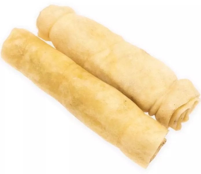 4DOGS Jagnięca skóra rollo 15cm 2szt