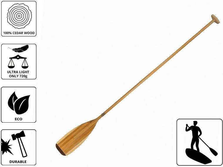 John Paddle Wiosło SUP John Paddle "Cedar" Cedrowe Docinane 205cm 205 cm