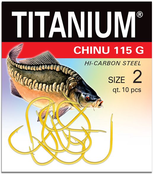 Robinson Haczyk Titanium Chinu r. 2, 10szt (02-P-115G-02)