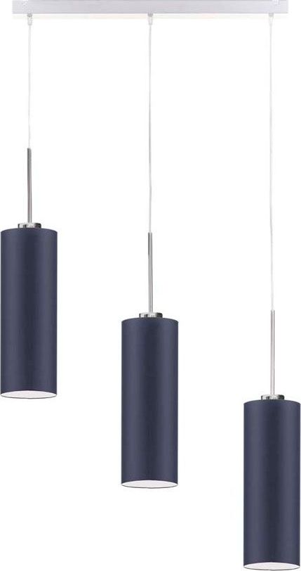 Lampa wisząca Lumes Lampa wisząca potrójna na stalowym stelażu - EX387-Bornex - 18 kolorów Jasny Fiolet