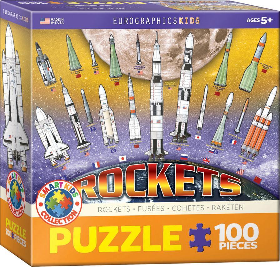 Eurographics PUZZLE 100 SMARTKIDS ROCKET 6100-1015