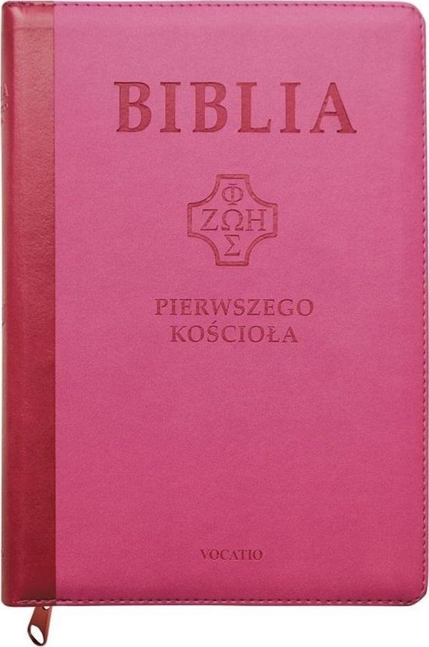 Biblia pierwszego Kościoła różowa z paginatorami