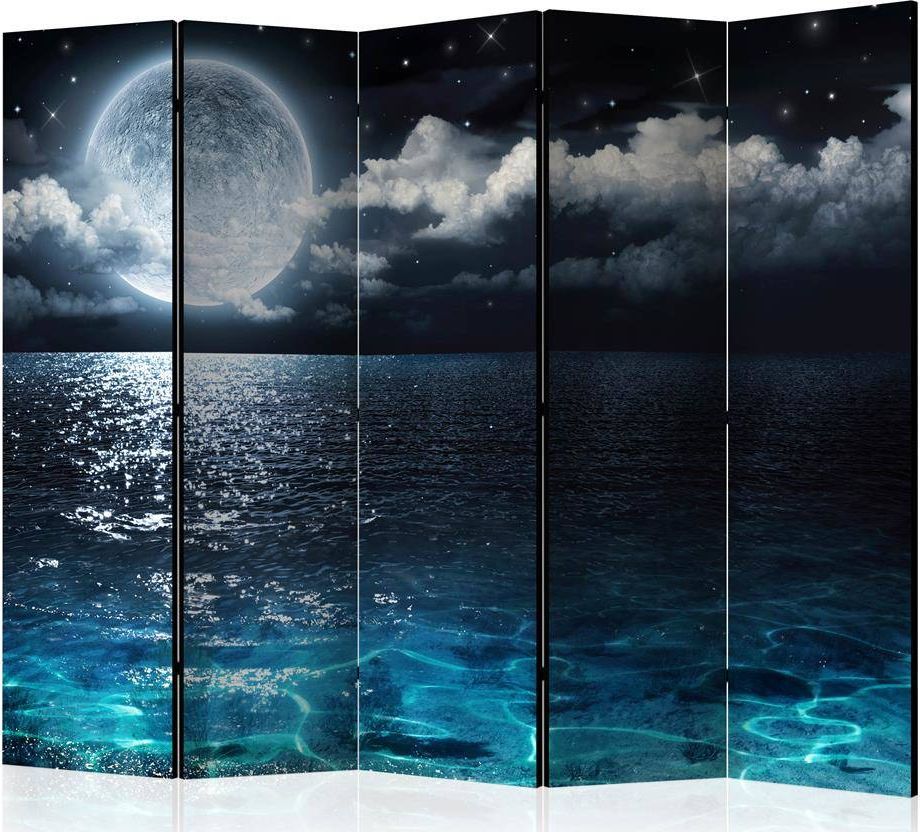 Artgeist Parawan 5-częściowy - Niebieska laguna II [Room Dividers] uniwersalny