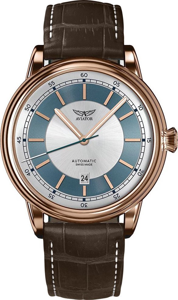 Zegarek Aviator Zegarek męski Aviator V.3.32.2.272.4 brązowy