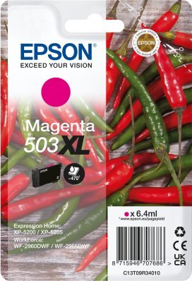 Tusz Epson Epson 503XL - 6.4 ml - XL - Magenta - original - Blister mit RF- / akustischem Alarmsignal - Tintenpatrone - fur Expression Home XP-5200, X
