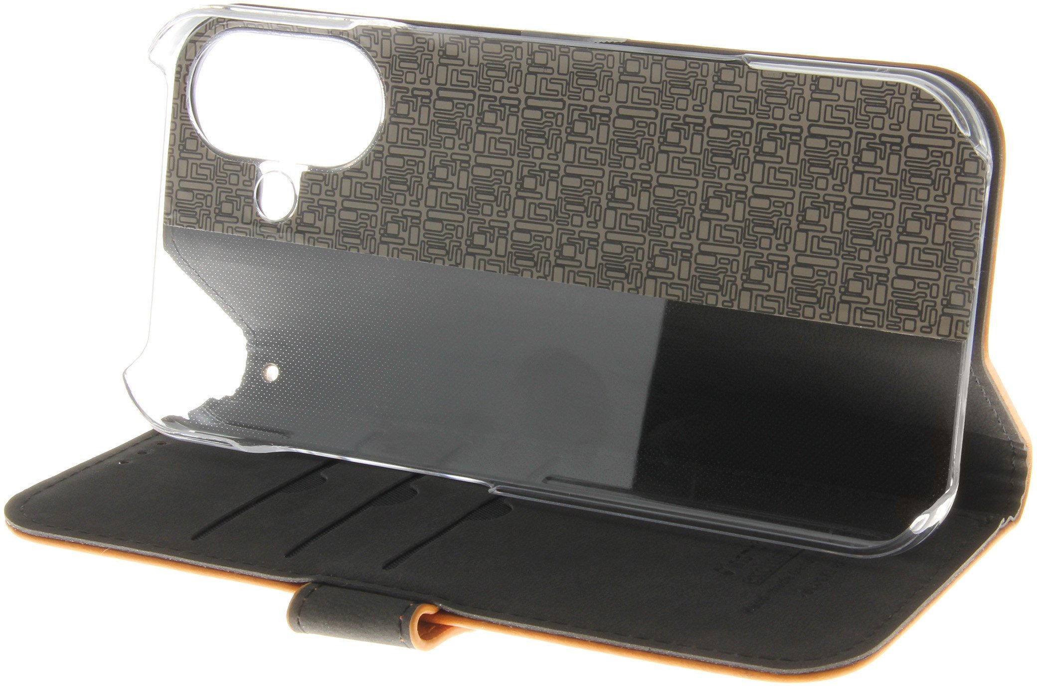 Insmat Premium Flip Case, Apple iPhone 16, brown
