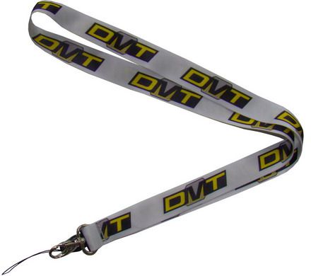 DMT Smycz biała z logo