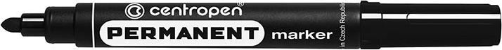 Centropen Marker 8566 permanentny czarny, okrągła końcówka (585660112)
